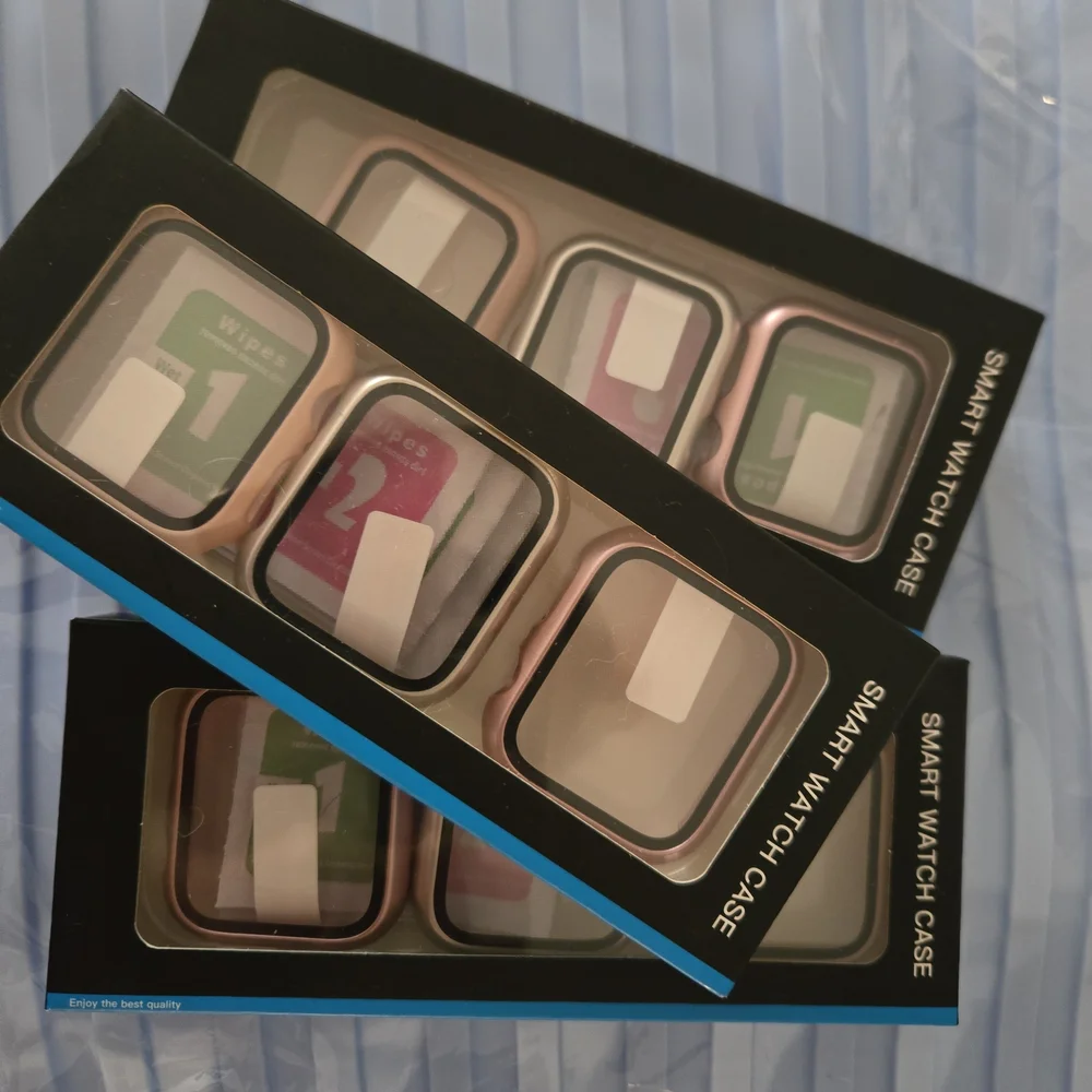 3boxes of Smart Watch Case Set in Black and Rose Gold Set